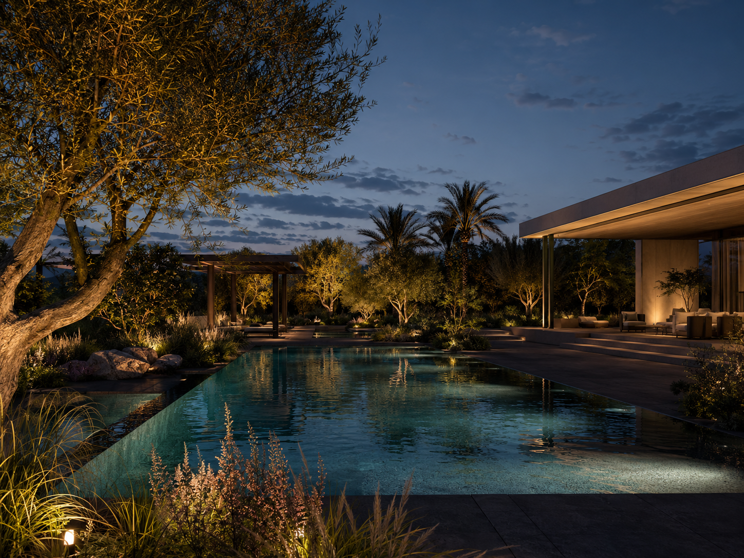 Desert Oasis — Landscape Design project by Trinity Designers in Concept Landscape · Dubai